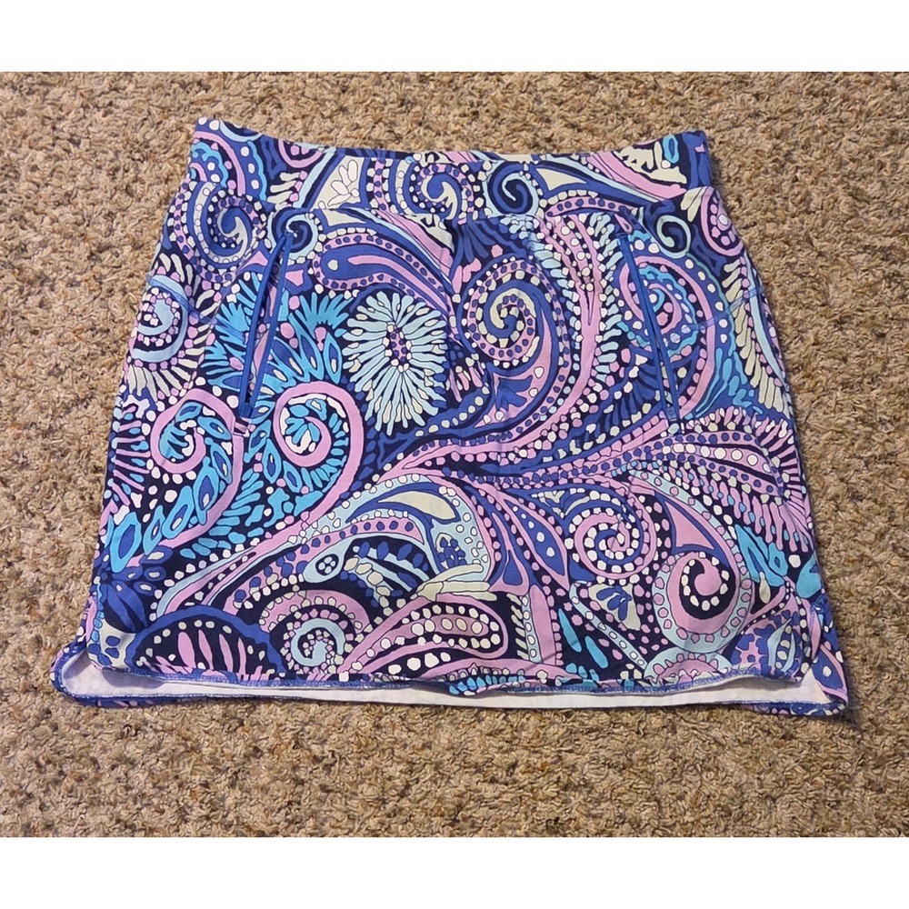 T By Talbots Paisley Print Everyday Yoga Skort Women's Size X (1X) Multicolor